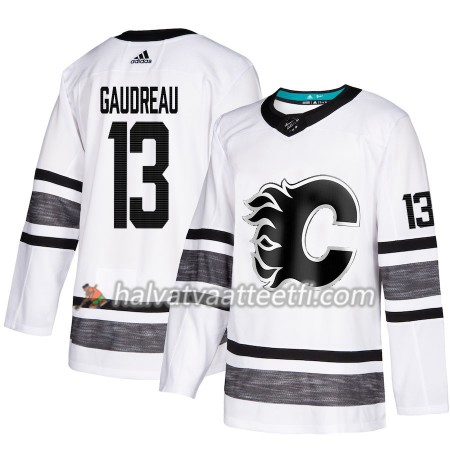 Miesten NHL Calgary Flames Pelipaita Johnny Gaudreau 13 2019 All-Star Adidas Valkoinen Authentic
